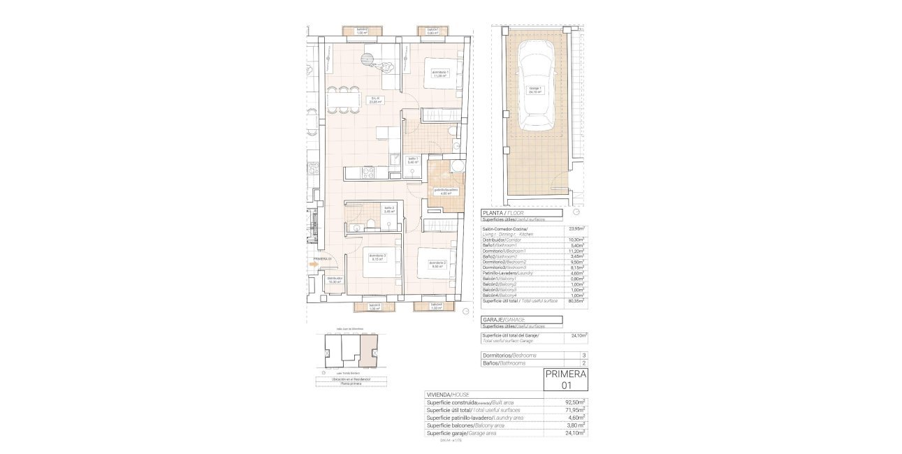 Obra nueva - Apartamento / piso -
Hondón de las Nieves - Pueblo
