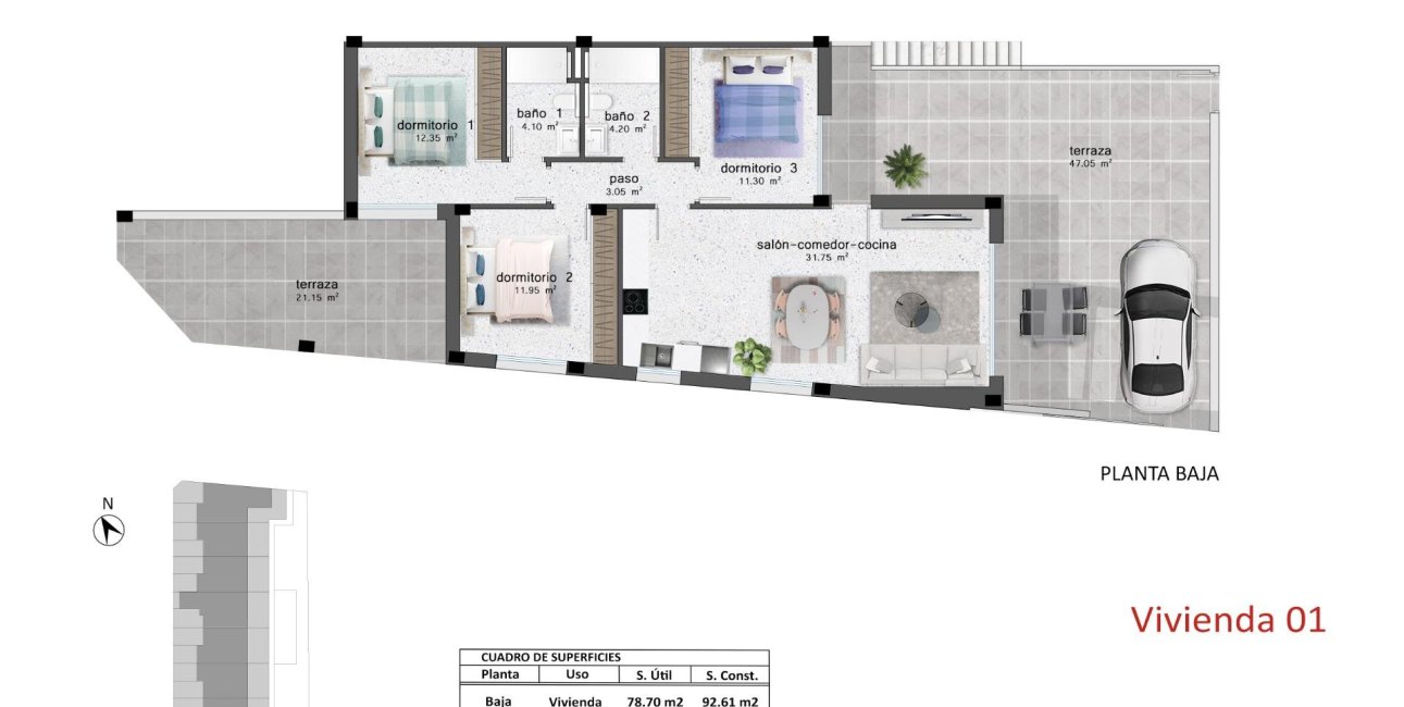 New Build - Bungalow -
Pilar de la Horadada - pueblo