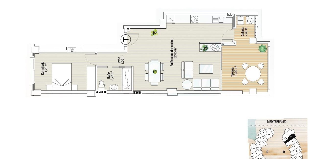 Obra nueva - Apartamento / piso -
La Manga del Mar Menor - La Manga