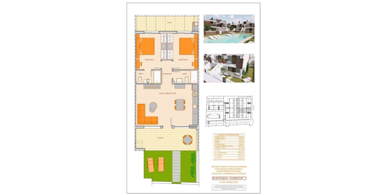 Obra nueva - Bungalow -
Pilar de la Horadada - pueblo