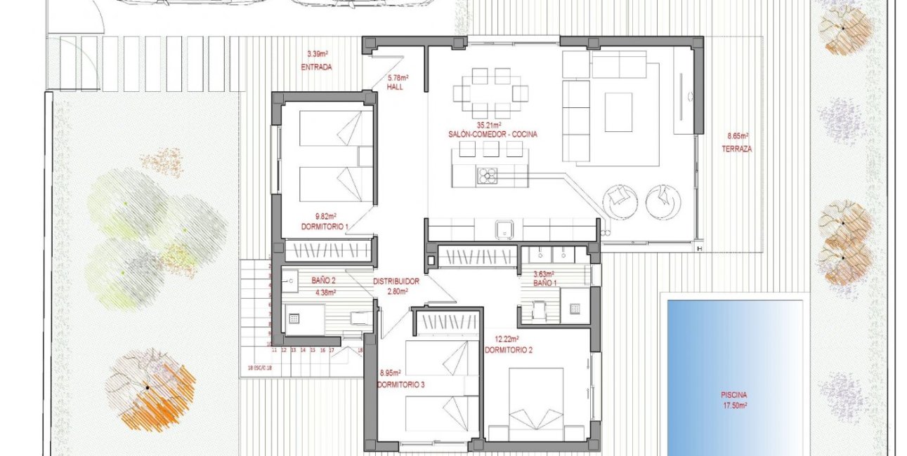 Obra nueva - Villa -
Polop - La Alberca