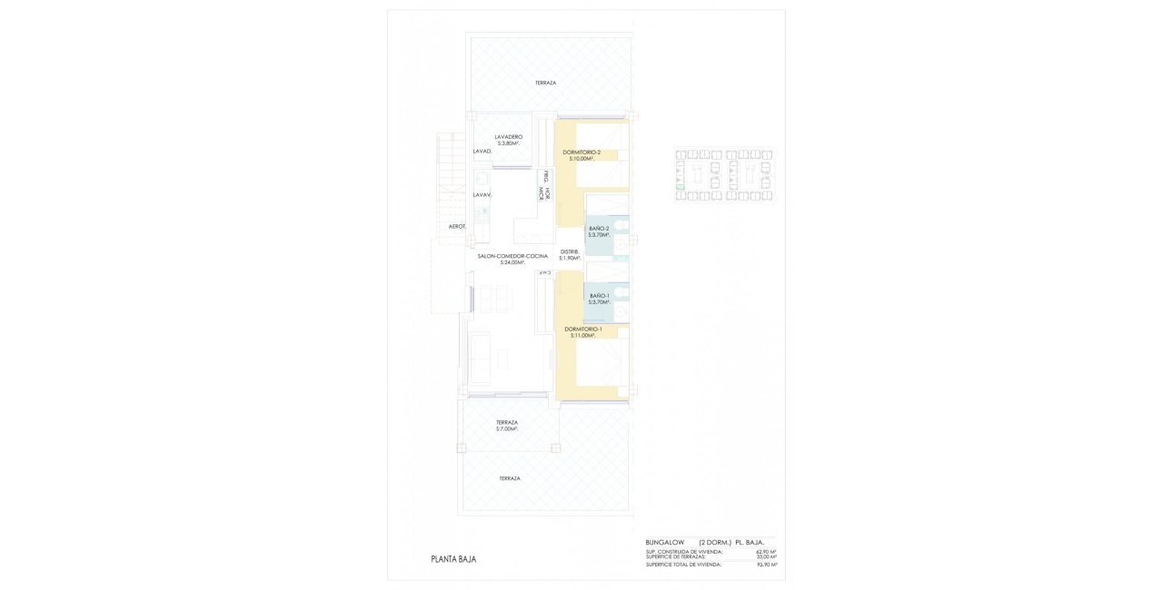 New Build - Bungalow -
Torrevieja - Los Balcones - Los Altos del Edén