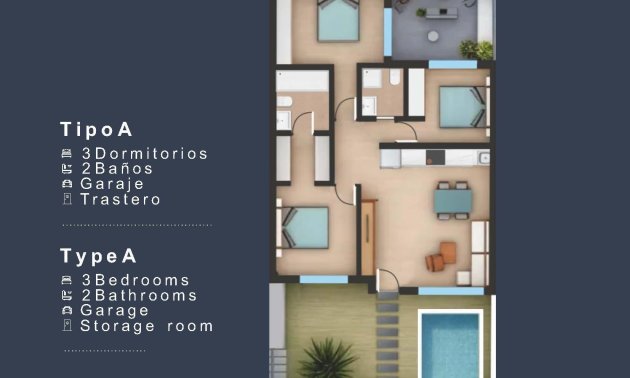 Rynek pierwotny - Bungalowy -
San Pedro del Pinatar - Los Pinos