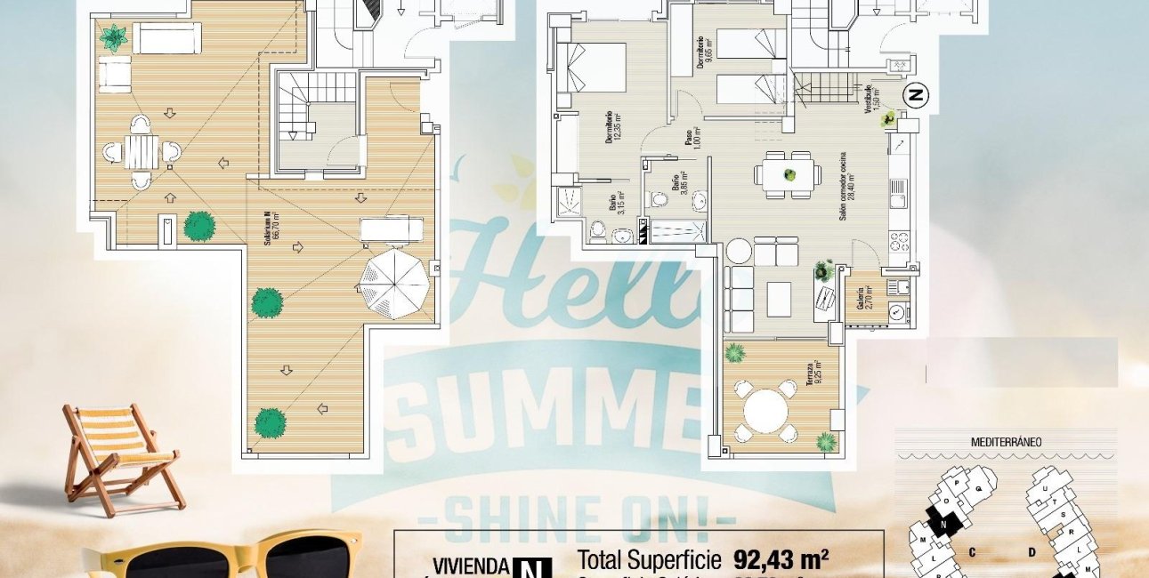 Obra nueva - Ático -
La Manga del Mar Menor - La Manga