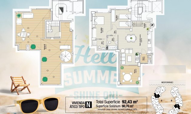 Obra nueva - Ático -
La Manga del Mar Menor - La Manga