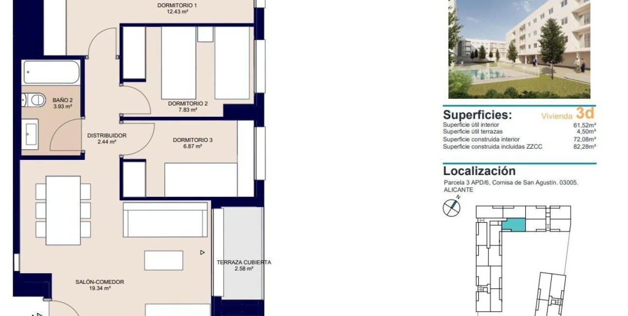 New Build - Apartment / flat -
Alicante - San Agustín