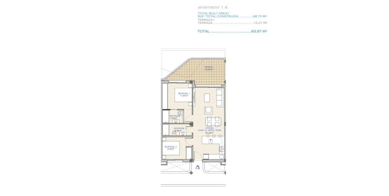 New Build - Apartment / flat -
Los Alcázares - Serena Golf