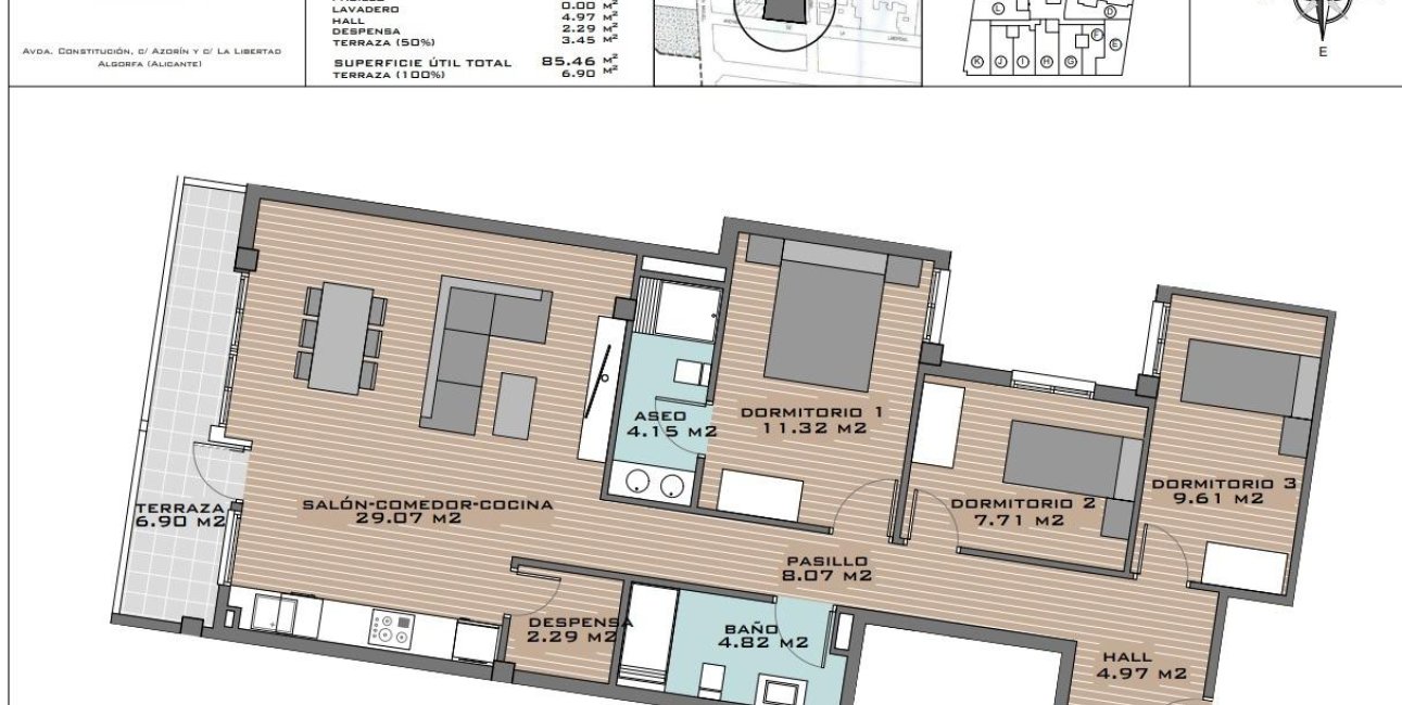 Obra nueva - Apartamento / piso -
Algorfa - Pueblo