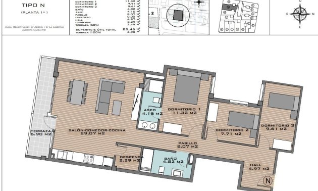 Obra nueva - Apartamento / piso -
Algorfa - Pueblo