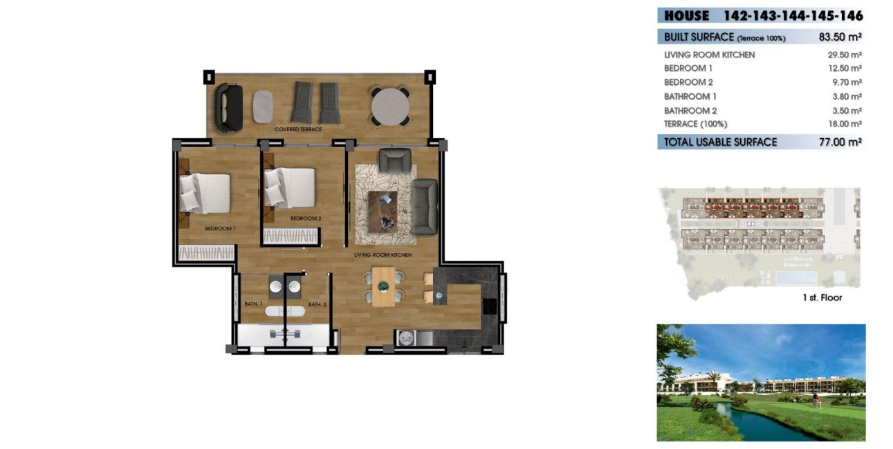 Obra nueva - Apartamento / piso -
Los Alcázares - La Serena Golf
