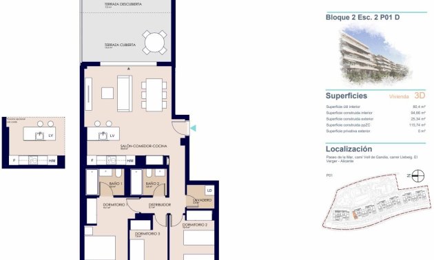 Obra nueva - Apartamento / piso -
Denia - Playa de La Almadraba