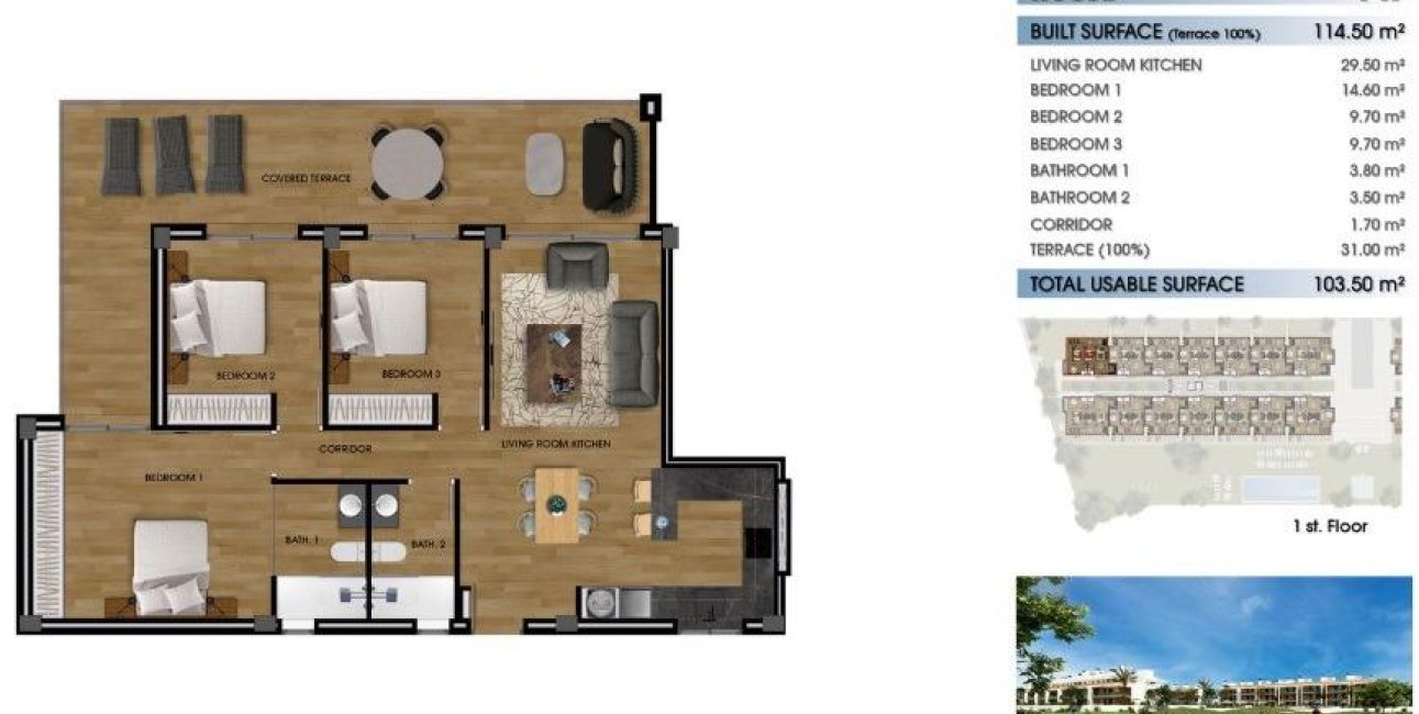 Obra nueva - Apartamento / piso -
Los Alcázares - La Serena Golf