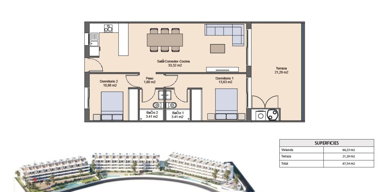 New Build - Apartment / flat -
Finestrat - Balcón De Finestrat