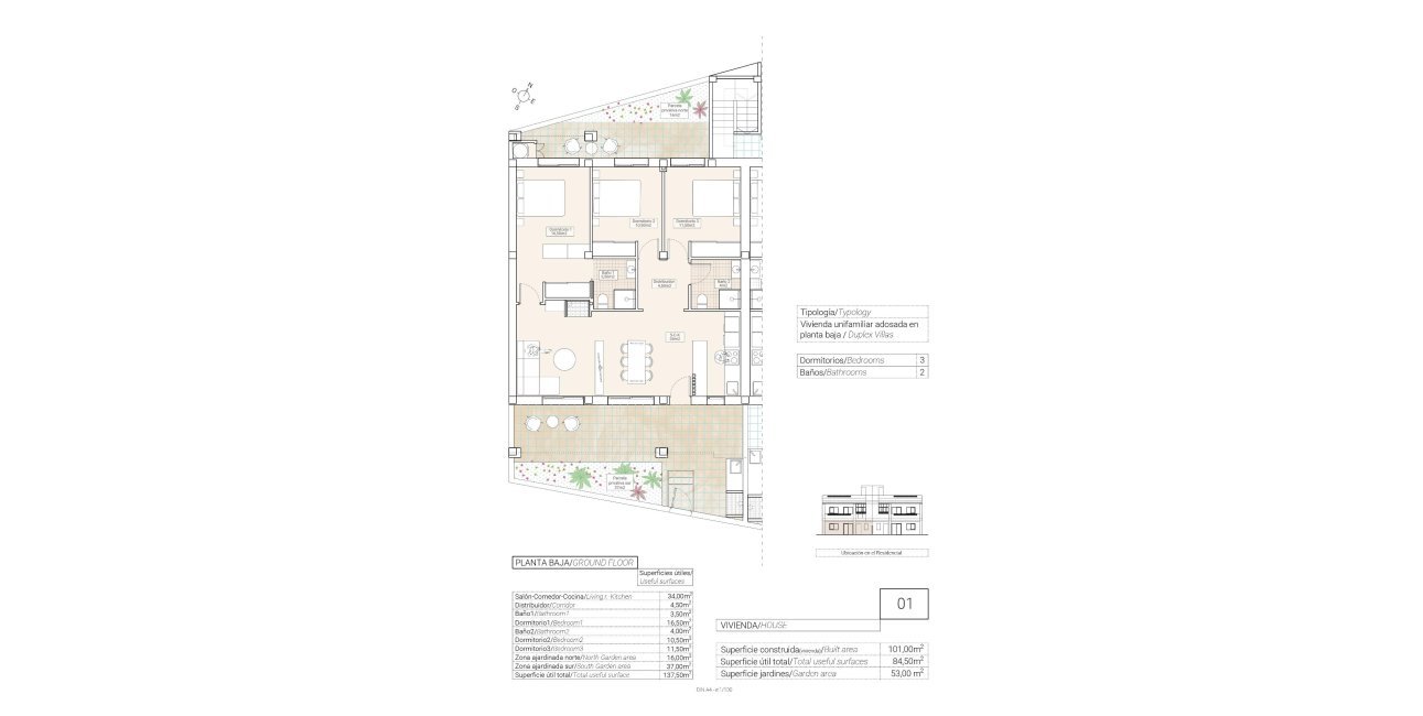 New Build - Bungalow -
Hondón de las Nieves - El Salero