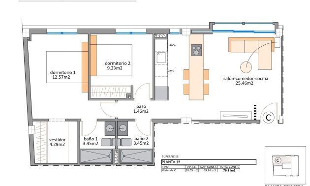 Obra nueva - Apartamento / piso -
San Pedro del Pinatar - Lo Pagan