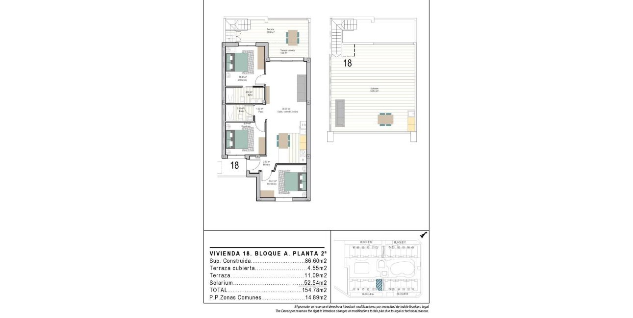 New Build - Penthouse -
Torre Pacheco - San Cayetano