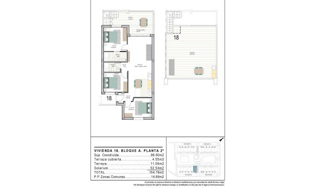 New Build - Penthouse -
Torre Pacheco - San Cayetano