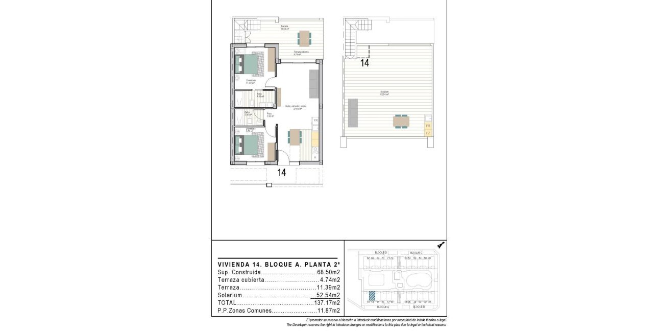 New Build - Penthouse -
Torre Pacheco - San Cayetano
