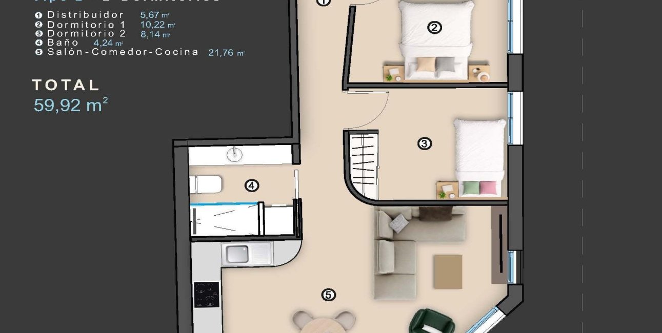 New Build - Apartment / flat -
Torrevieja - Centro