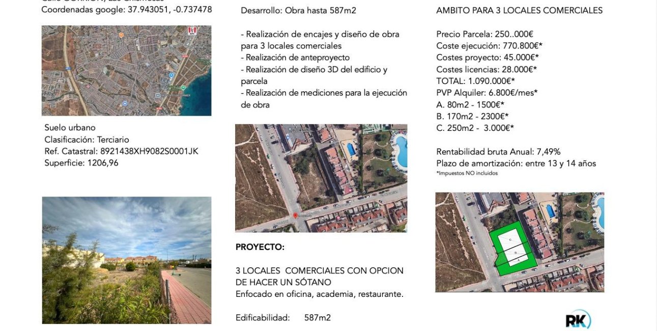 Resale - Plot / Land -
Orihuela Costa - La Florida