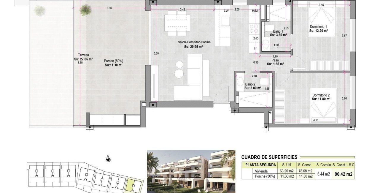 New Build - Apartment / flat -
Alhama De Murcia - Condado De Alhama