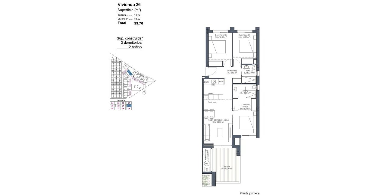 New Build - Apartment / flat -
Los Alcázares - Serena Golf