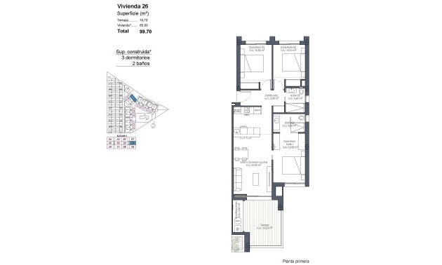 New Build - Apartment / flat -
Los Alcázares - Serena Golf