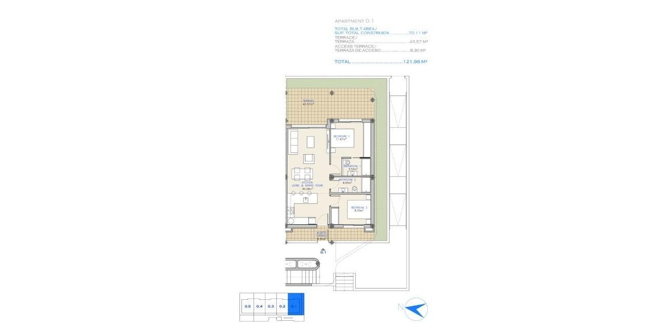 New Build - Apartment / flat -
Los Alcázares - Serena Golf