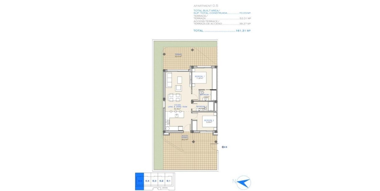 New Build - Apartment / flat -
Los Alcázares - Serena Golf