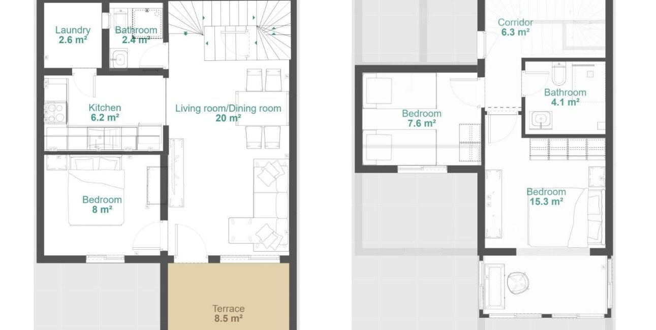 Resale - Townhouse -
Orihuela - Urbanización Perla del Mar