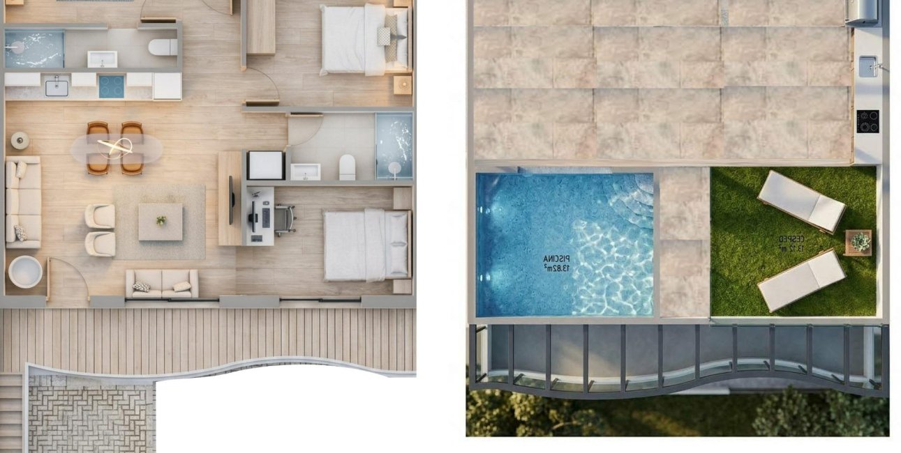 New Build - Bungalow -
Pilar de la Horadada - parques de Andromeda