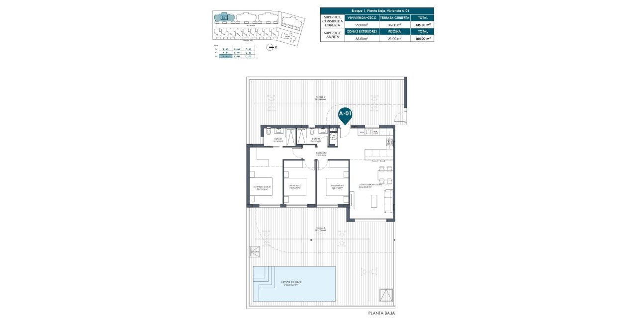 New Build - Apartment / flat -
Los Alcázares - Serena Golf