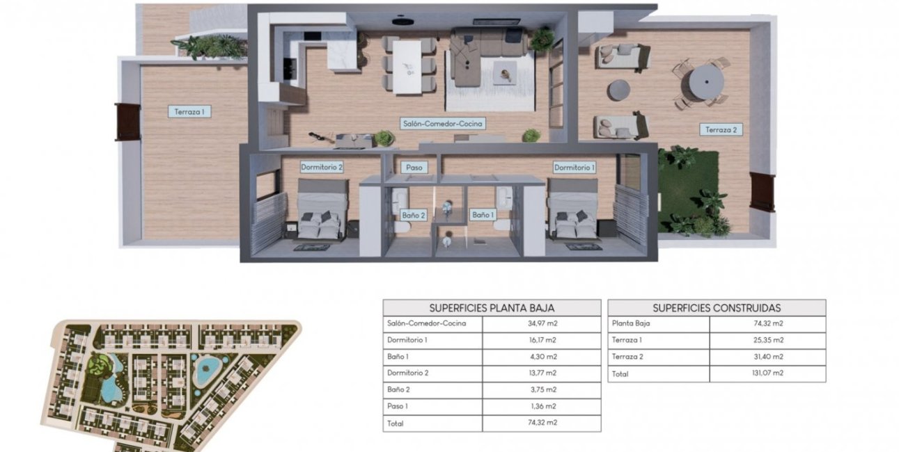 New Build - Bungalow -
Torrevieja - Los Balcones - Los Altos del Edén