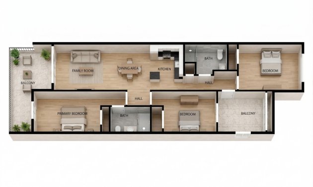 Resale - Apartment / flat -
Torrevieja - Frutales - Rosaleda