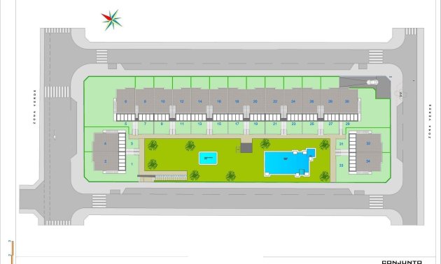 Rynek pierwotny - Bungalowy -
Pilar de la Horadada - pueblo