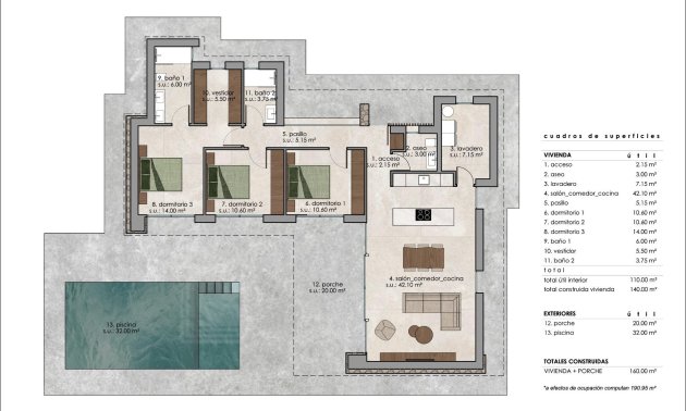 Obra nueva - Villa -
Pinoso - Lel