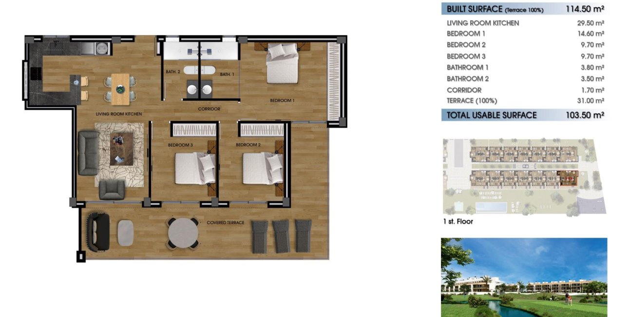 New Build - Apartment / flat -
Los Alcázares - La Serena Golf