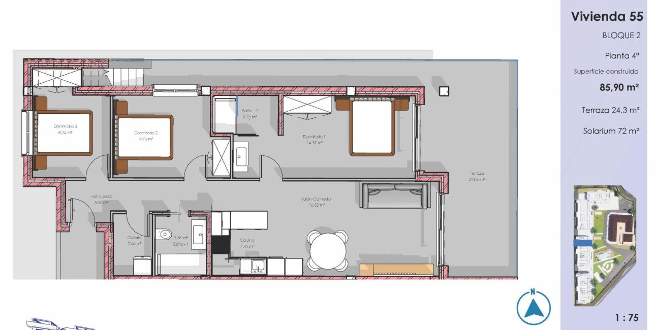 Rynek pierwotny - Penthouse -
Guardamar del Segura - El Raso