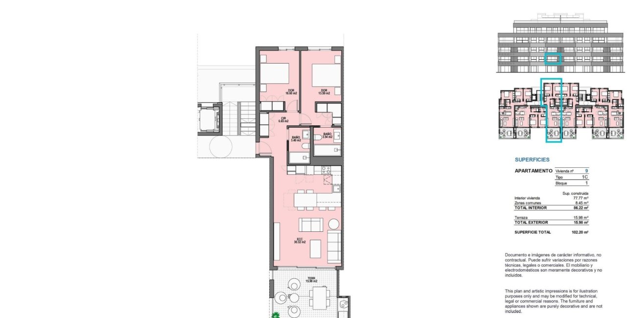 New Build - Apartment / flat -
Torre Pacheco - Santa Rosalia Lake And Life Resort