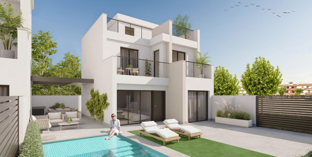 Obra nueva - Villa -
Los Alcázares - Playa la Atascadera