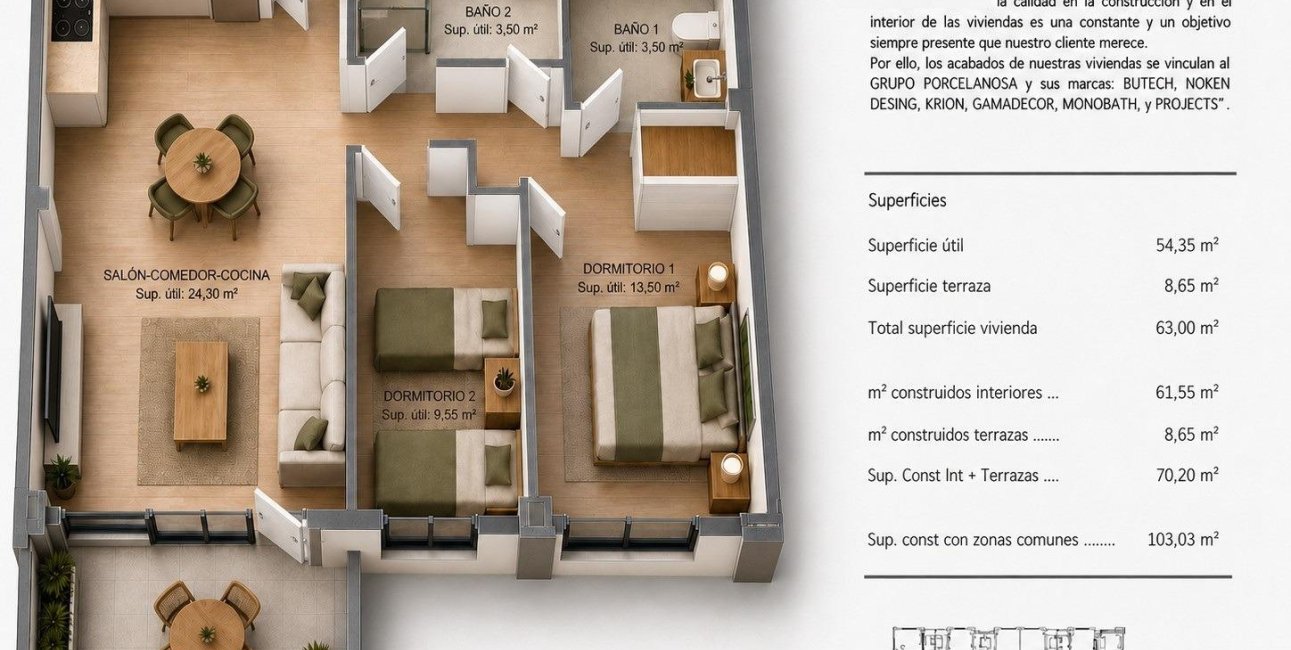 New Build - Apartment / flat -
Villajoyosa - Cala de Finestrat