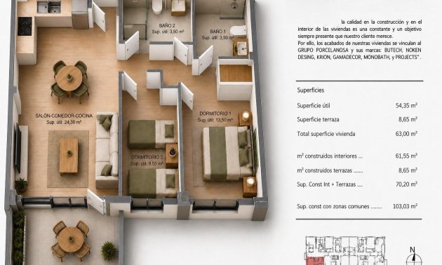 New Build - Apartment / flat -
Villajoyosa - Cala de Finestrat