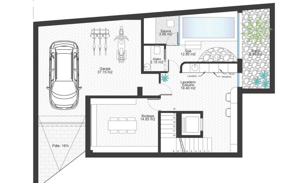 New Build - Villa -
Cabo de Palos - Cala Flores