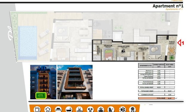 New Build - Apartment / flat -
Torrevieja - Playa del Cura