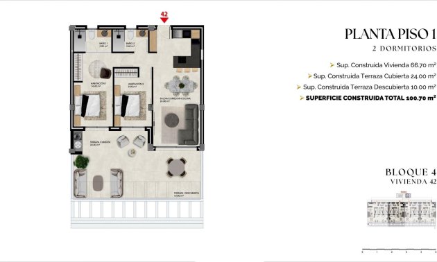 New Build - Apartment / flat -
Finestrat - Balcón De Finestrat