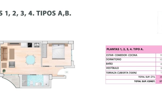 New Build - Apartment / flat -
Guardamar del Segura - Pueblo