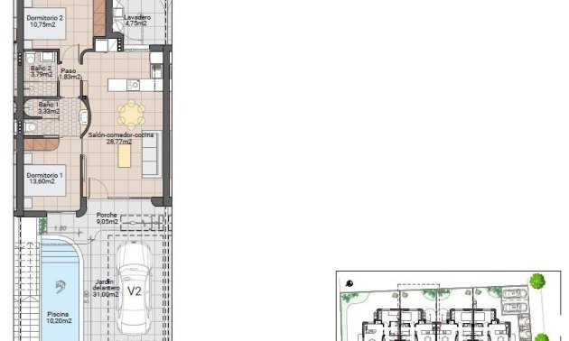 New Build - Bungalow -
Pilar de la Horadada - pueblo