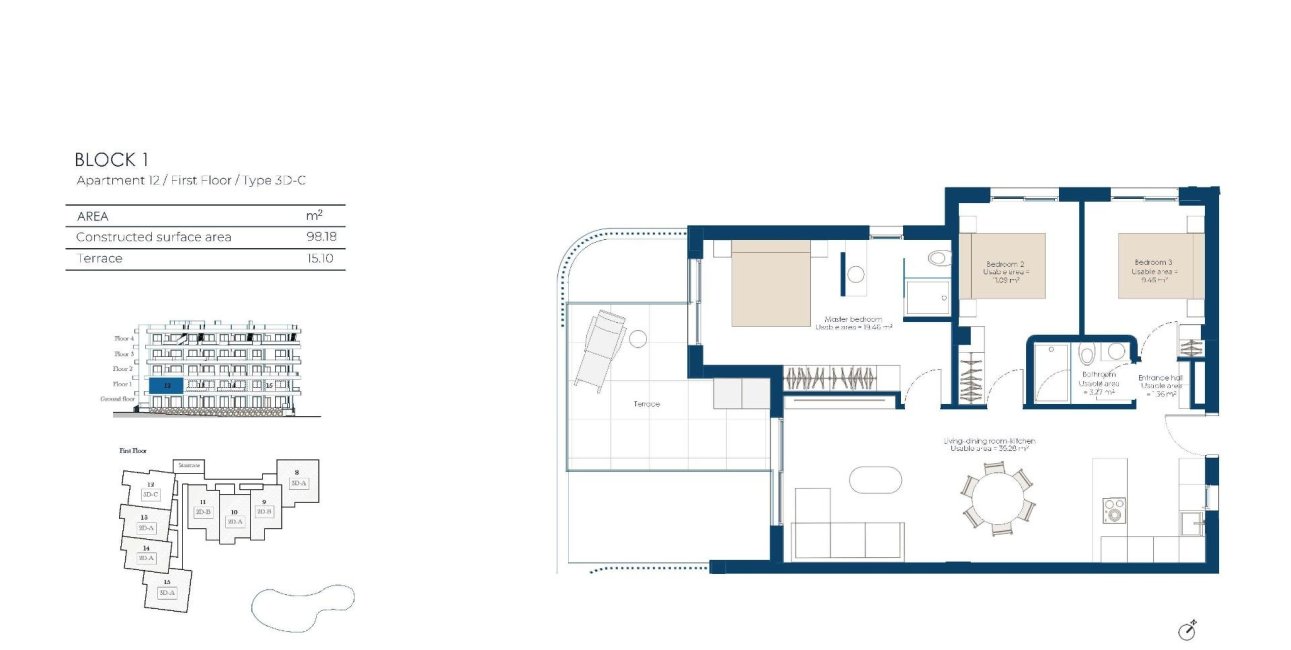 New Build - Apartment / flat -
Baños y Mendigo - El Valle Golf
