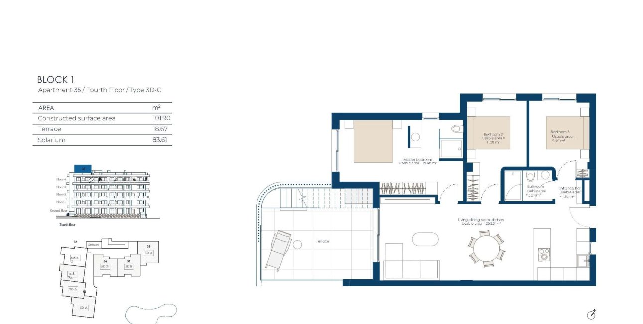 New Build - Penthouse -
Baños y Mendigo - El Valle Golf