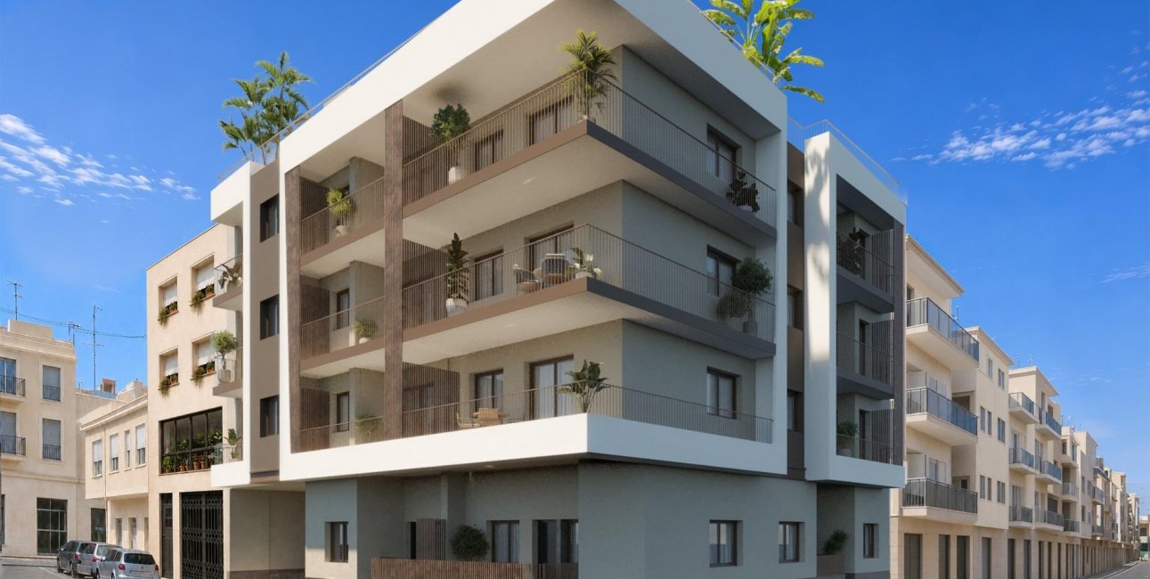 Obra nueva - Apartamento / piso -
Santa Pola - Centro